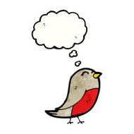 cartoon robin with thought bubble N64
