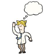 cartoon dancing office man N10