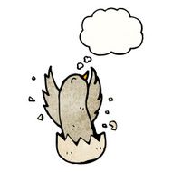 Cartoon Bird Hatching N2
