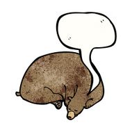 cartoon hibernating bear