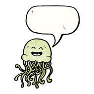 happy jellyfish cartoon N4