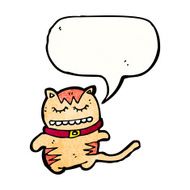 funny cartoon cat N246