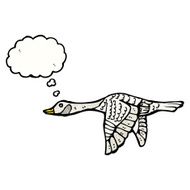 cartoon flying goose N3