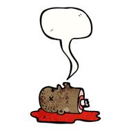 gross severed head cartoon N56