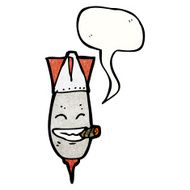 cartoon bomb smoking cigar N2