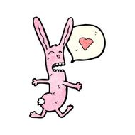 Funny cartoon rabbit N63