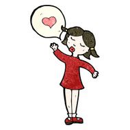 Cartoon Girl In Love N4