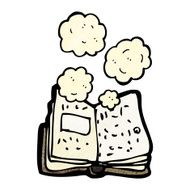 dusty old book cartoon N14