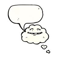 cartoon happy cloud N19