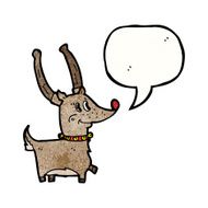 reindeer with speech bubble cartoon N5