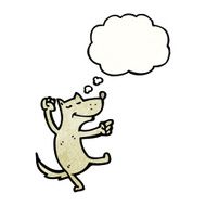 cartoon dancing dog N16