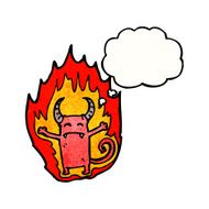 little devil with thought bubble N10