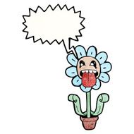 cartoon funny flower N5