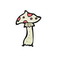 cartoon toadstool N143