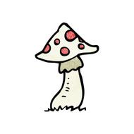 cartoon toadstool N148