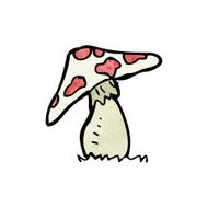 cartoon toadstool N149