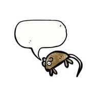 mouse with speech bubble cartoon N11