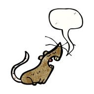 mouse with speech bubble cartoon N13