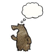 cartoon bear with though bubble N7