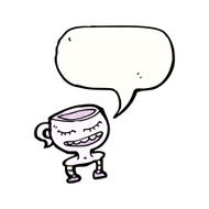 cup of tea cartoon character N3