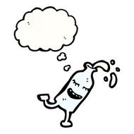 happy milk bottle cartoon character N2