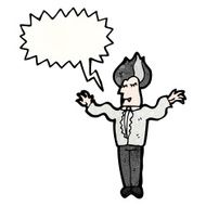 cartoon vampire with speech bubble N154