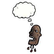 gross severed head cartoon N58