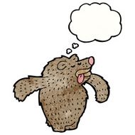 cartoon bear with thought bubble N64