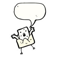 letter with speech bubble cartoon N12