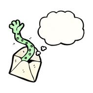 cartoon spooky letter N3
