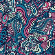 Seamless wave hand-drawn pattern N26