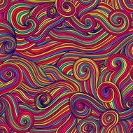 Seamless wave hand-drawn pattern N28