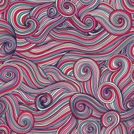 Seamless wave hand-drawn pattern N29