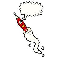 Cartoon Rocket N70