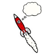 Cartoon Space Rocket N76