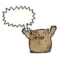 crazy cartoon bear N12