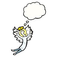 angel with thougth bubble cartoon N10