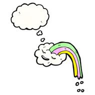 rainbow cloud with thought bubble N5