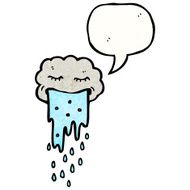 cartoon cloud with speech bubble N69