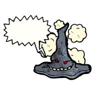 cartoon spooky witch hat N31