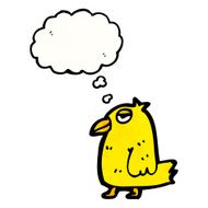 cartoon yellow bird N44