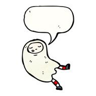 cartoon ghost halloween costume N2