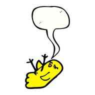 bird with speech bubble N4