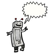 dancing robot cartoon N6