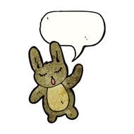 waving rabbit cartoon N3