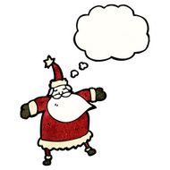 santa claus with thought bubble N14