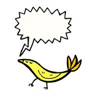 cartoon singing bird N49