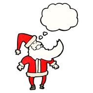 santa claus with thought bubble N15