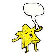 cartoon star with speech bubble N19