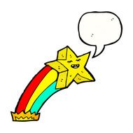 cartoon star with speech bubble N20
